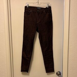 ModCloth Brown Metallic Skinny Pants